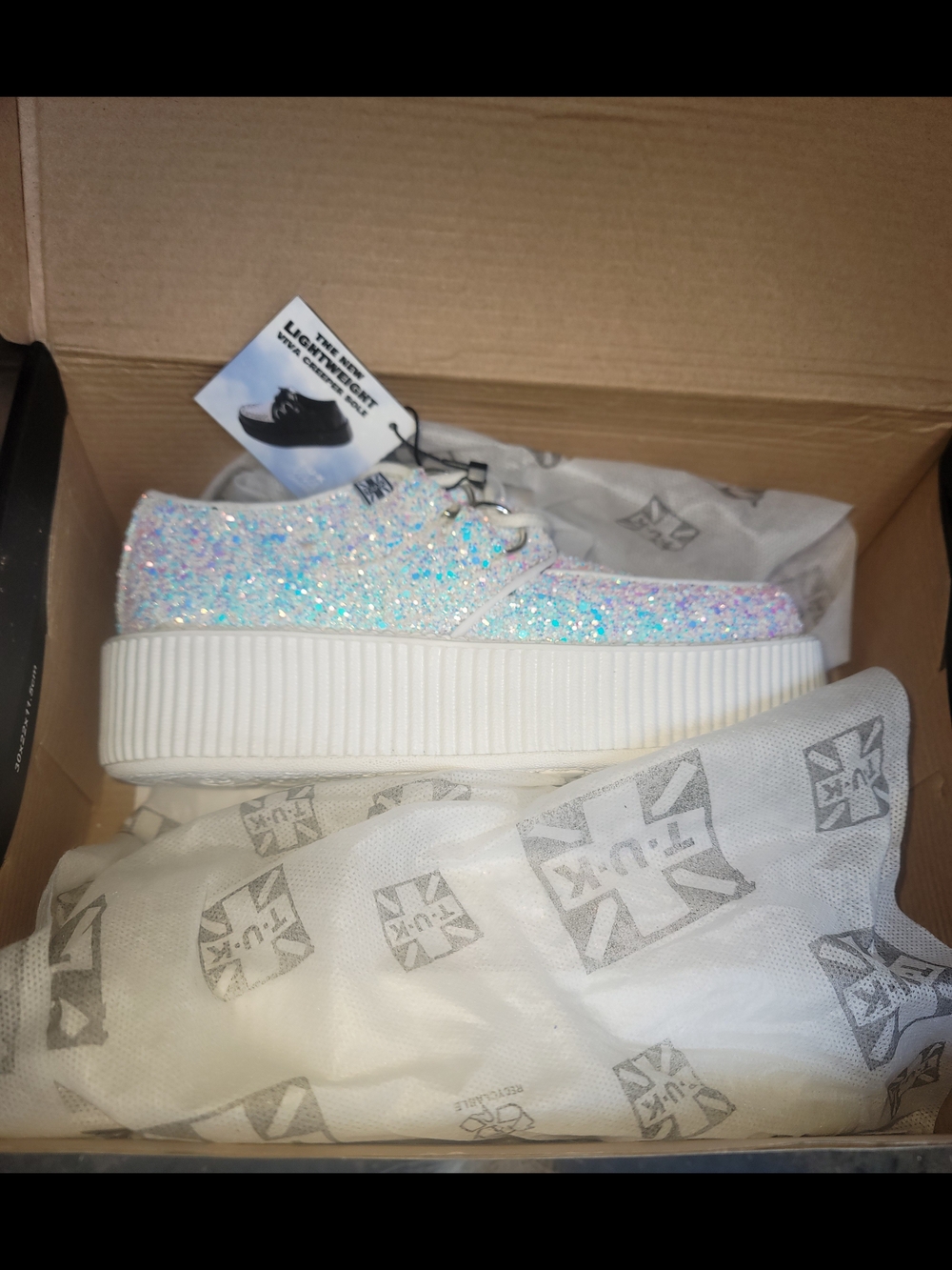Glitter Platform Kids Sneakers - T-U-K Viva Creepers